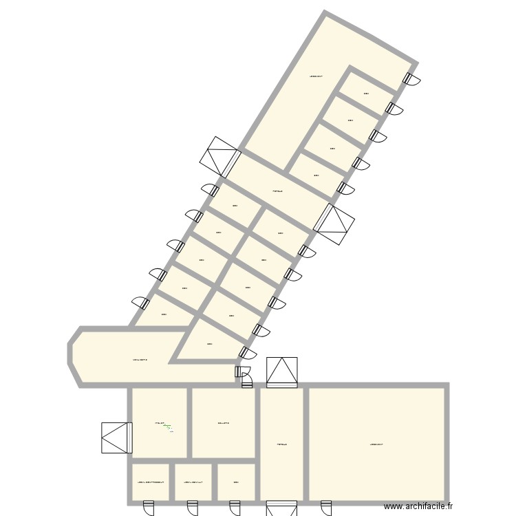 MIGUET BAT 1 RDC. Plan de 0 pièce et 0 m2