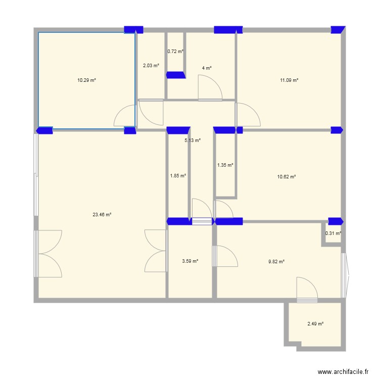Appartement Les cigales V1. Plan de 0 pièce et 0 m2
