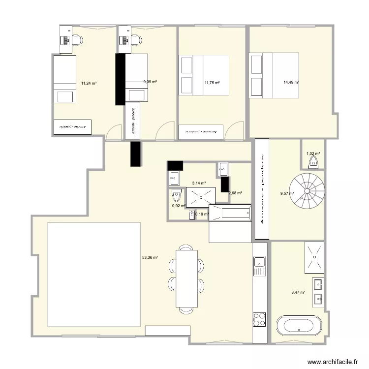 BF 2022 DUPLEX 3. Plan de 