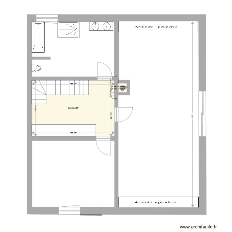 Etage Chessenaz modif Kubus mgp. Plan de 0 pièce et 0 m2