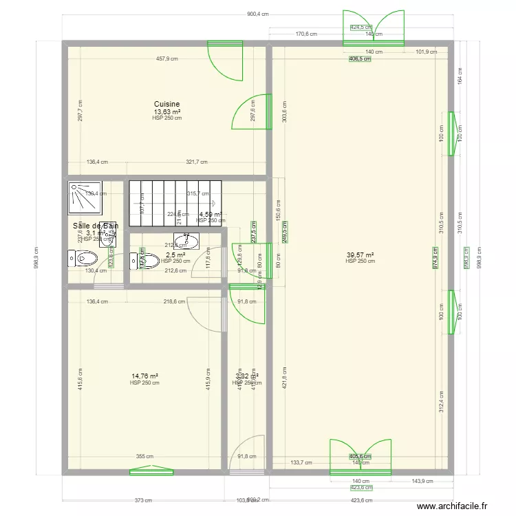 Plan Maison Ngoyo. Plan de 