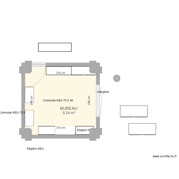 BUREAU. Plan de 0 pièce et 0 m2