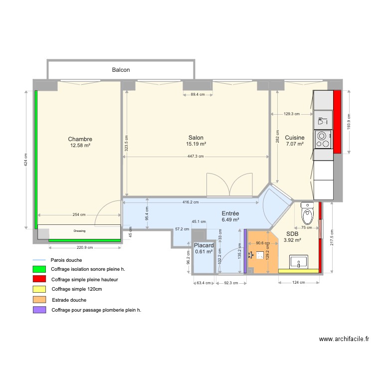 PLAN FARJON COMPTEUR. Plan de 0 pièce et 0 m2