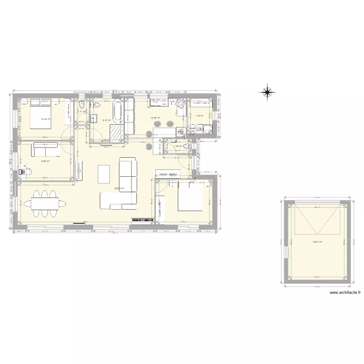 Maison 2. Plan de 
