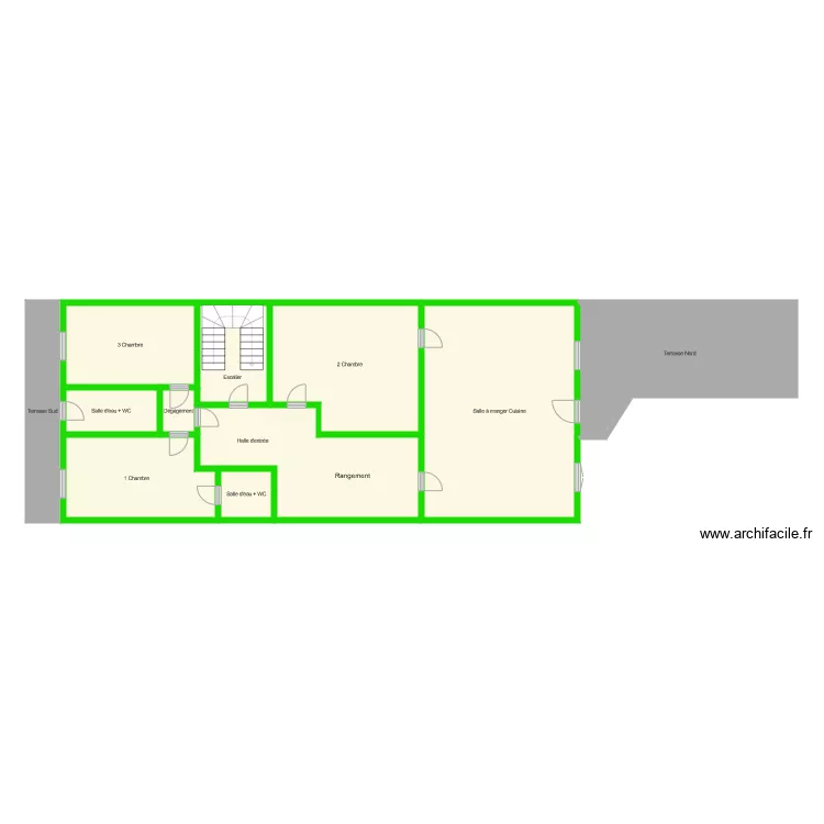 1 etage ROBERT. Plan de 