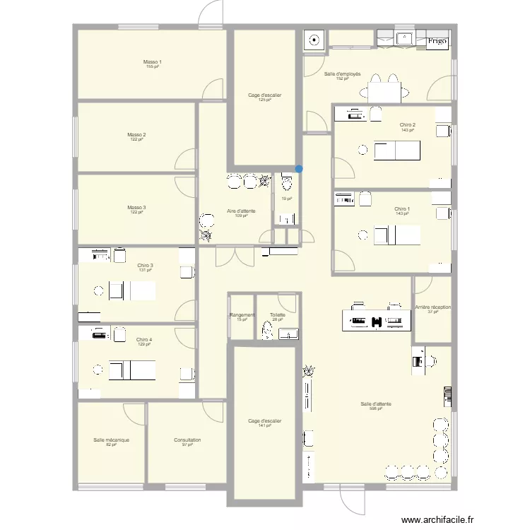 Clinique Maison Myre porte avant. Plan de Clinique Maison Myre porte avant. Plan de