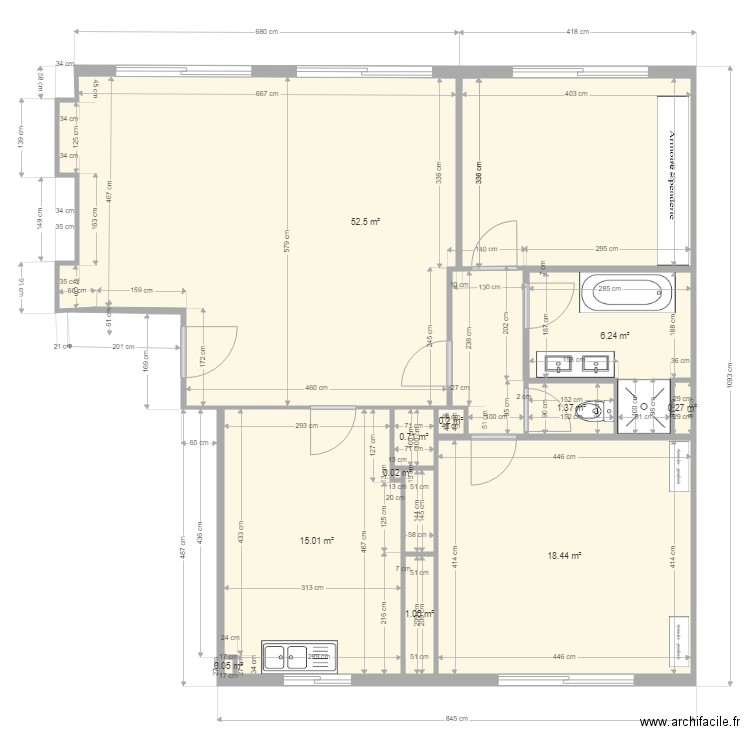 plan appartement 96m2