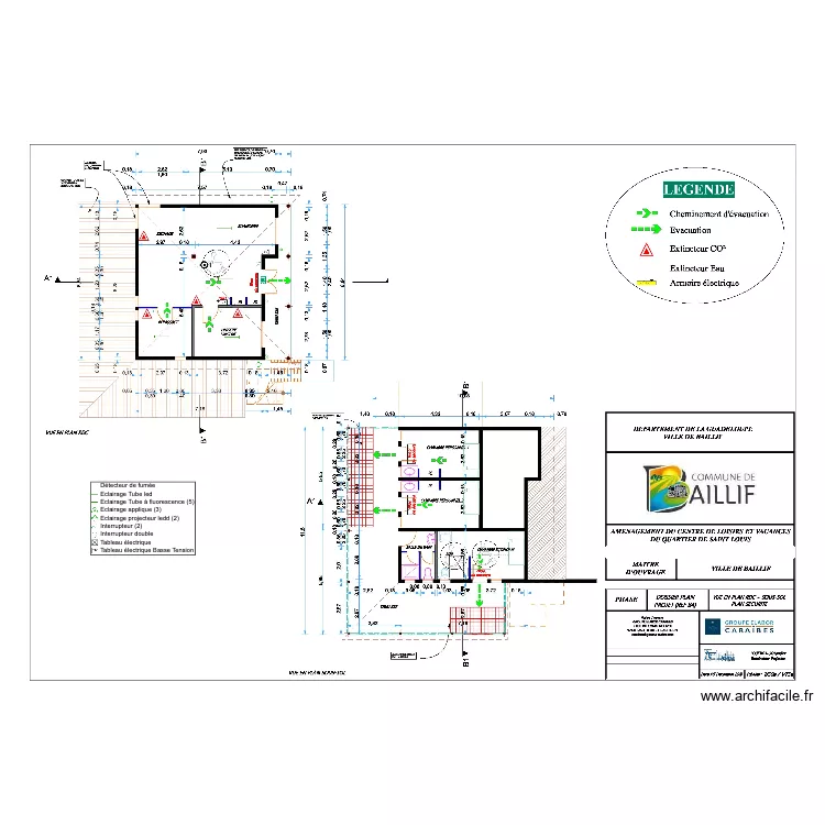 Batiment B4 Buanderie. Plan de 