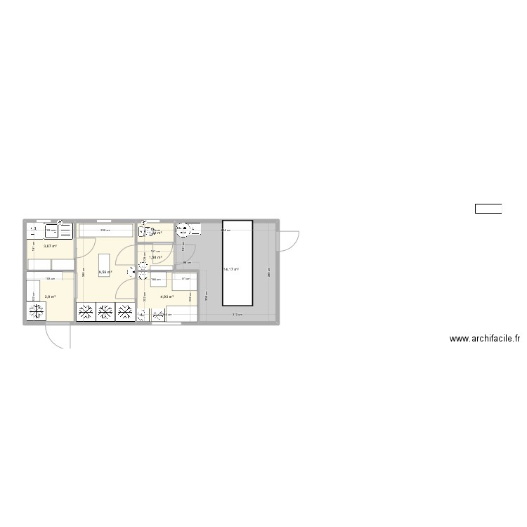 Cuisine. Plan de 0 pièce et 0 m2