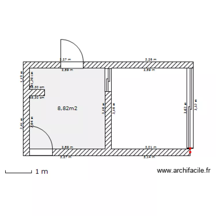garage. Plan de 