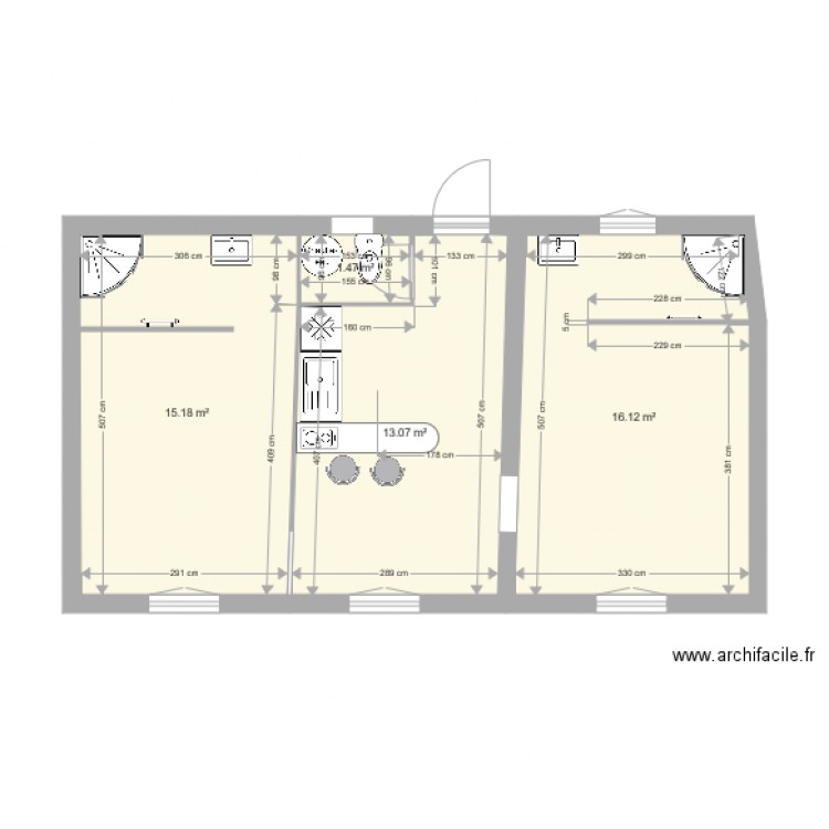 REAL 1e Cour SC1 COLOC. Plan de 0 pièce et 0 m2