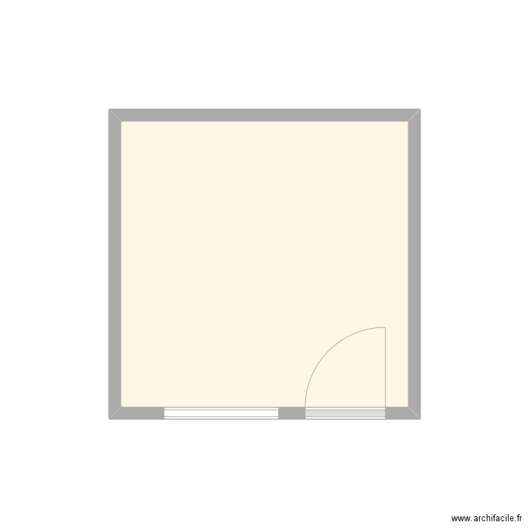 plan tuinberging Xaverianen 24. Plan de 1 pièce et 6 m2