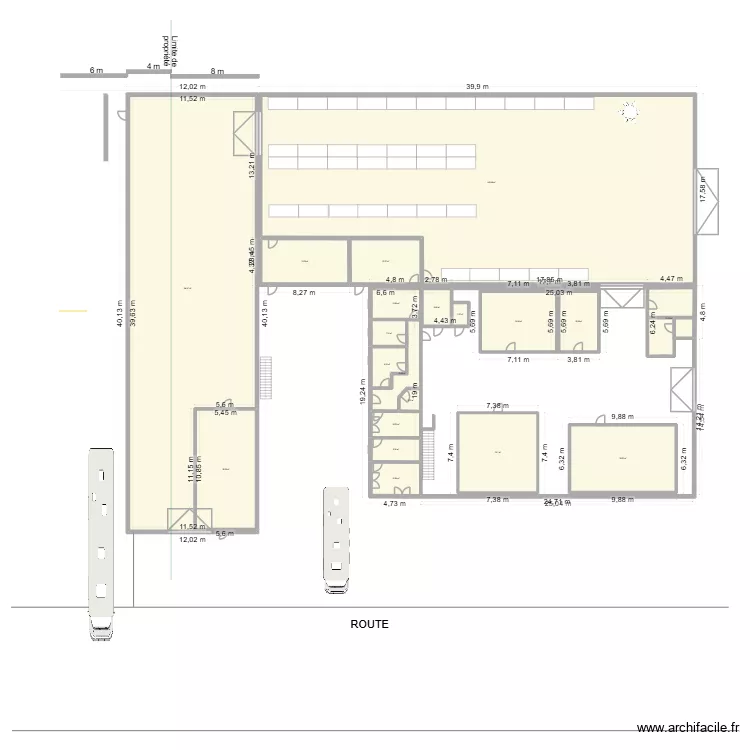 Tronquoy - racks 3. Plan de 24  et 1541 m²