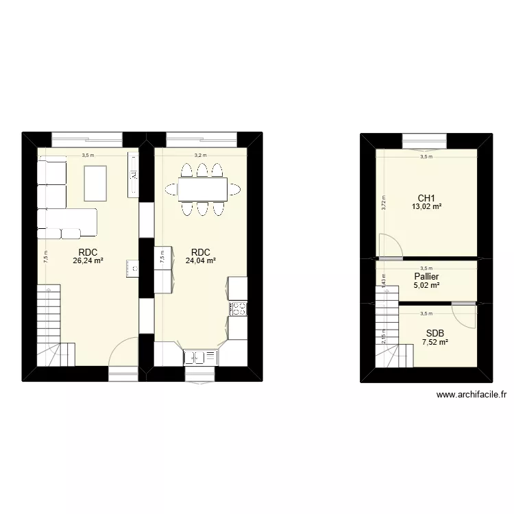 grange. Plan de grange. Plan de