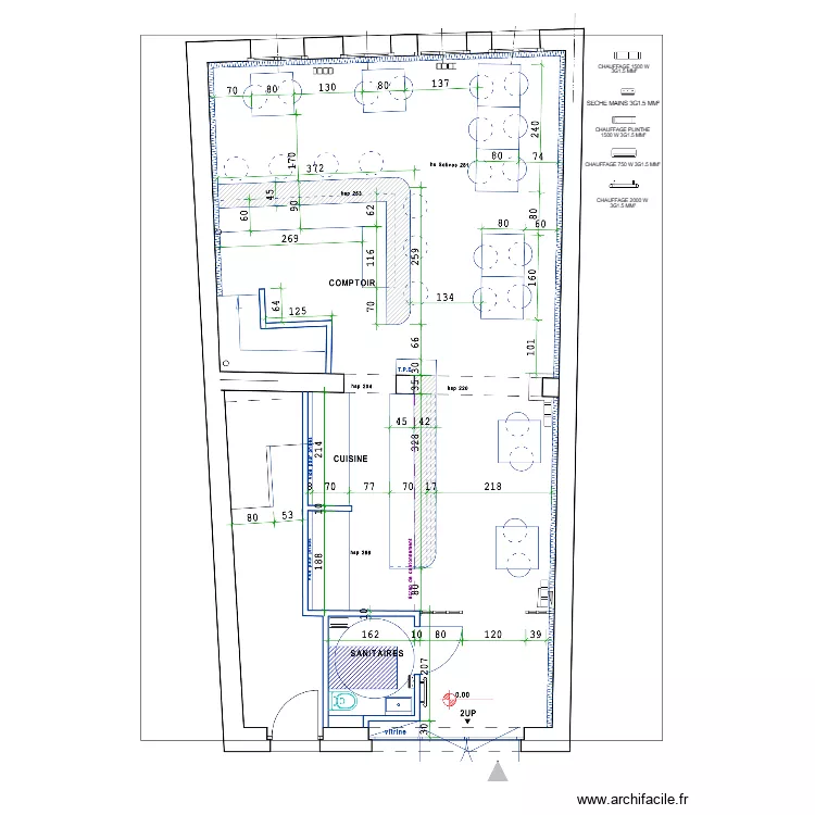 MAINE CHAUFFAGE RDC. Plan de MAINE CHAUFFAGE RDC. Plan de