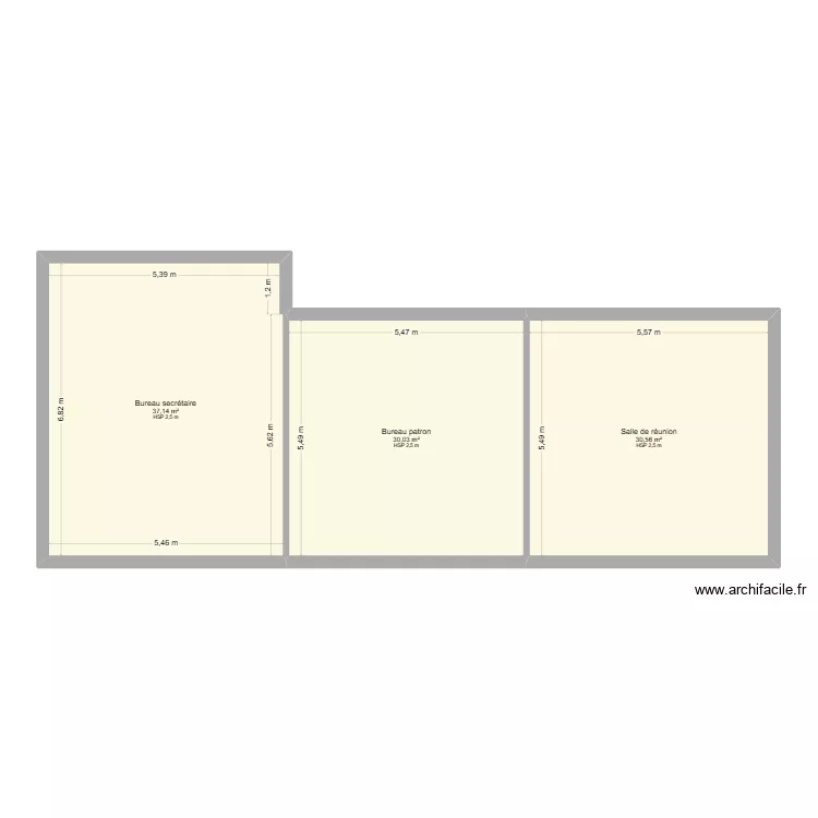 SARL MARIN BUREAU. Plan de 3  et 98 m²