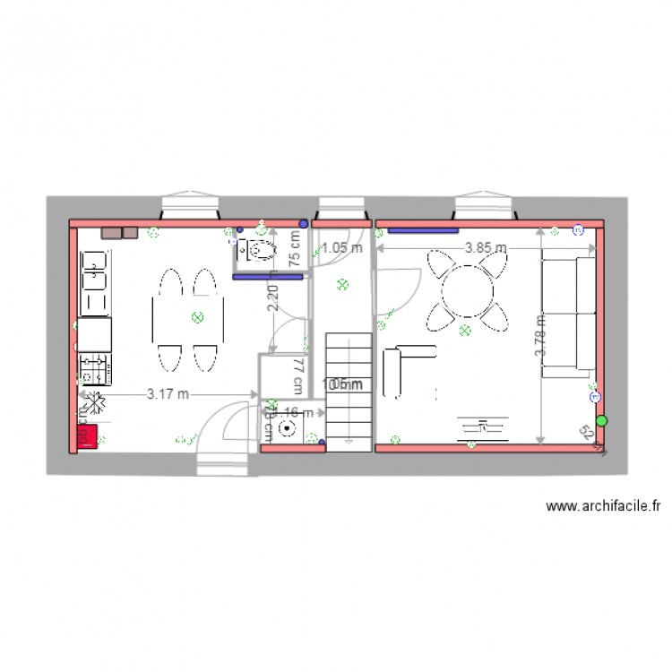 rez de chaussee 0511 C. Plan de 0 pièce et 0 m2