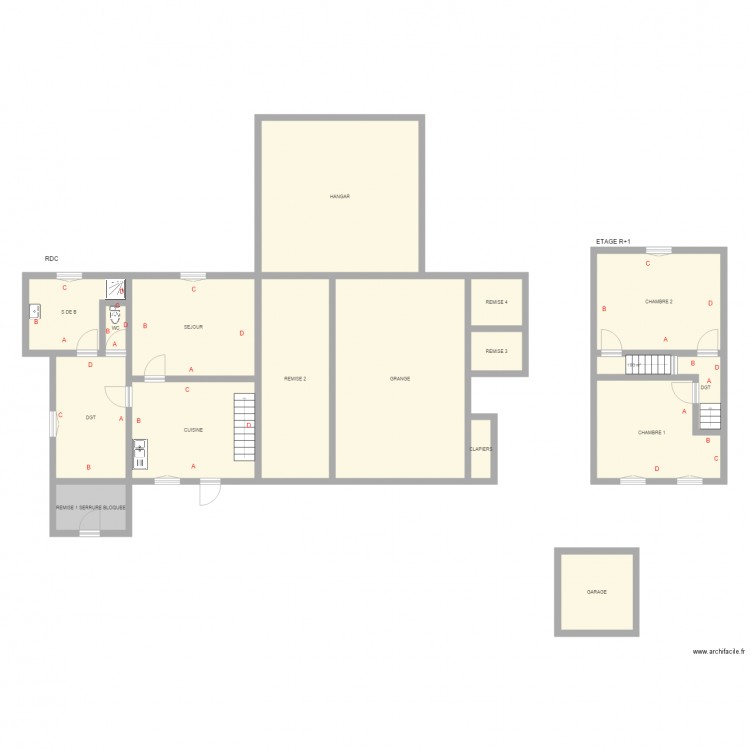 LAPRADE. Plan de 0 pièce et 0 m2