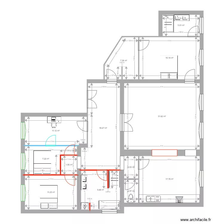 BOURELLY. Plan de 
