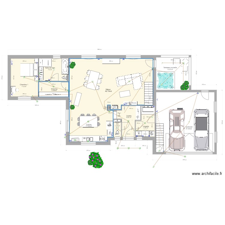 rdc 6 . Plan de 0 pièce et 0 m2