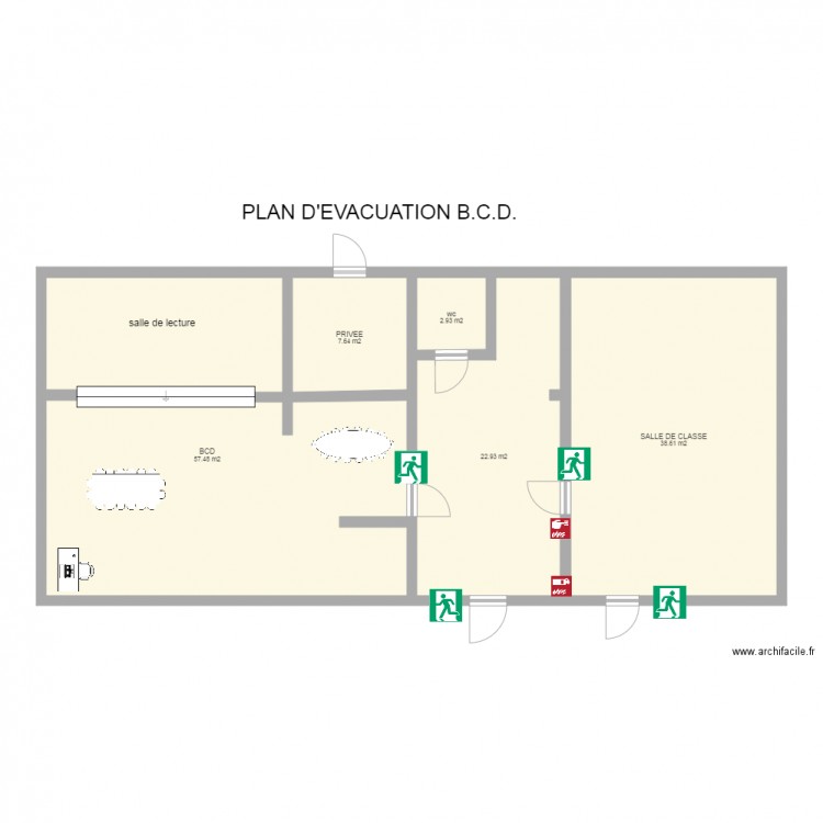 BCD. Plan de 0 pièce et 0 m2