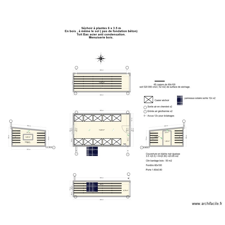sechoir. Plan de 0 pièce et 0 m2
