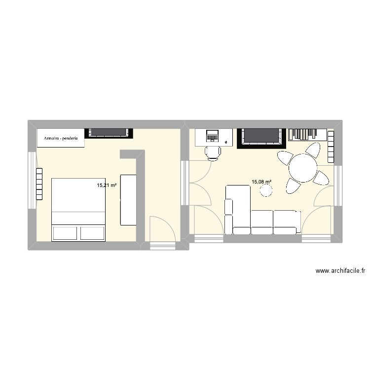 Nouvel appart. Plan de 0 pièce et 0 m2