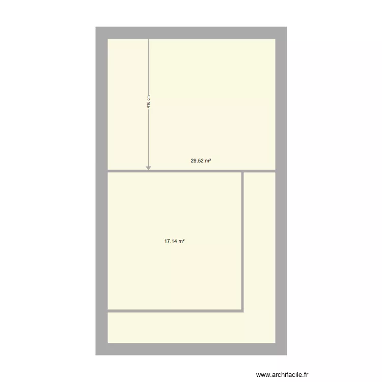 extension etage. Plan de 