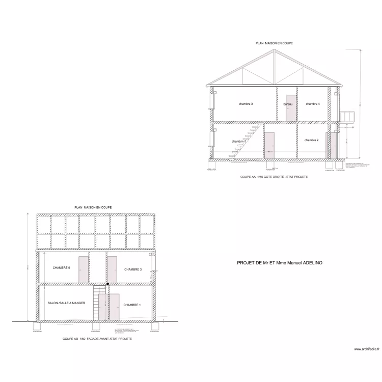 PLAN COUPE HESSERANGE A. Plan de 