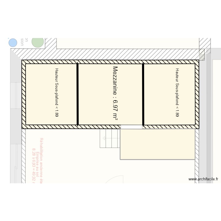 Petit  AULNAY Dépôt Permis de construire. Plan de 11 pièces et 336 m2