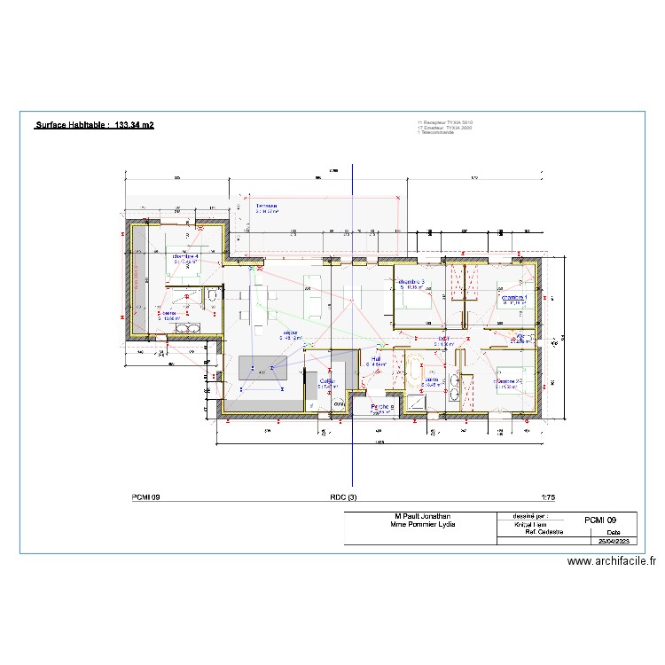 pauly 1. Plan de 0 pièce et 0 m2
