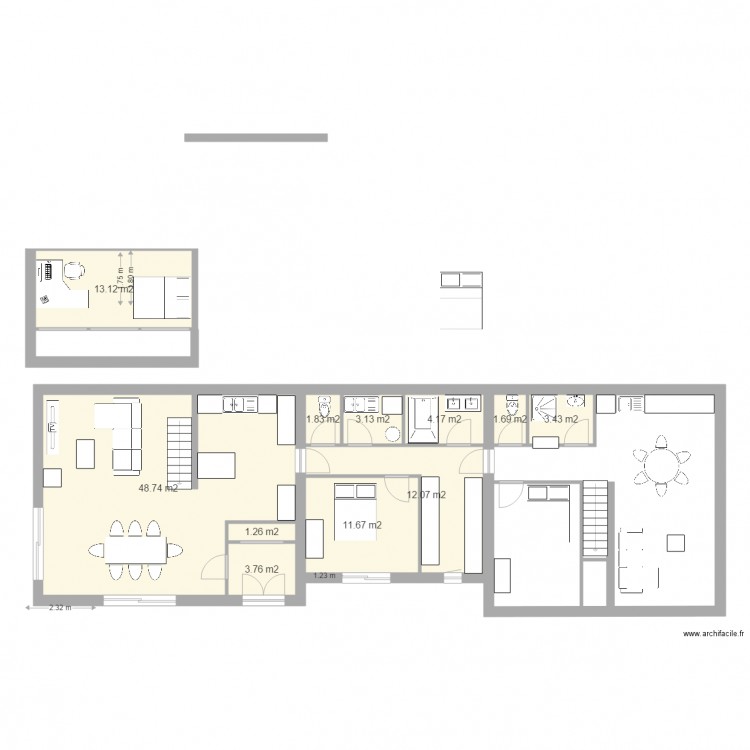 Maison la chaume 9c. Plan de 0 pièce et 0 m2