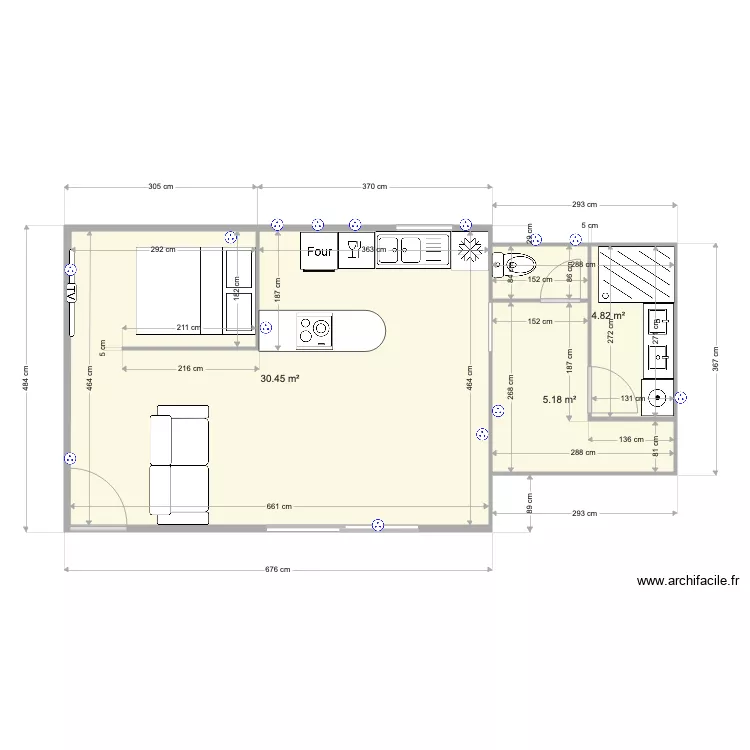 Studio Figuier. Plan de 
