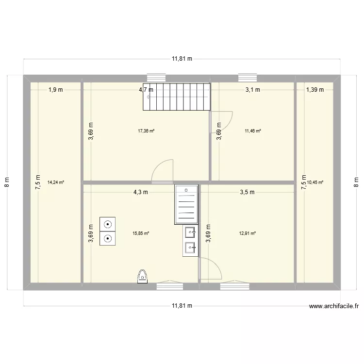 étage. Plan de étage. Plan de