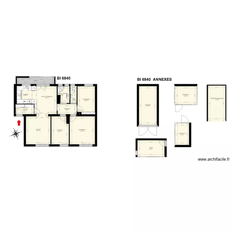 BI 6840 annexes. Plan de BI 6840 annexes. Plan de