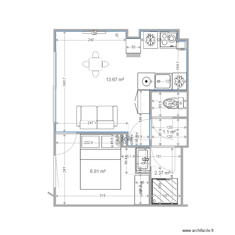 SALLE 2. Plan de 0 pièce et 0 m2