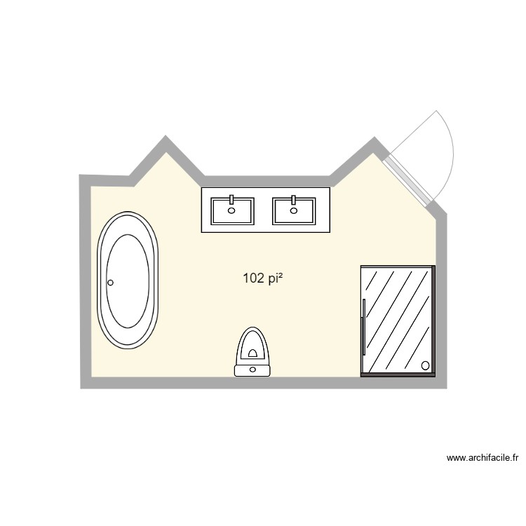 Salle de bain . Plan de 0 pièce et 0 m2