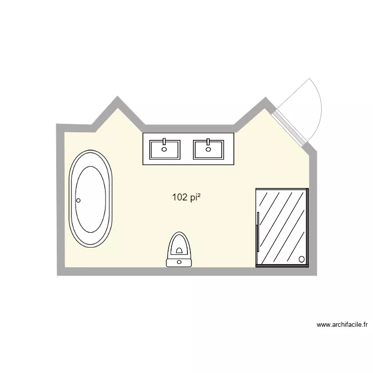 Salle de bain . Plan de Salle de bain . Plan de