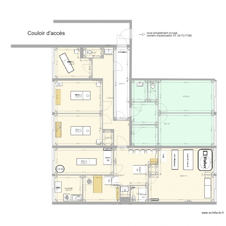 local mistral meublé 2. Plan de 0 pièce et 0 m2