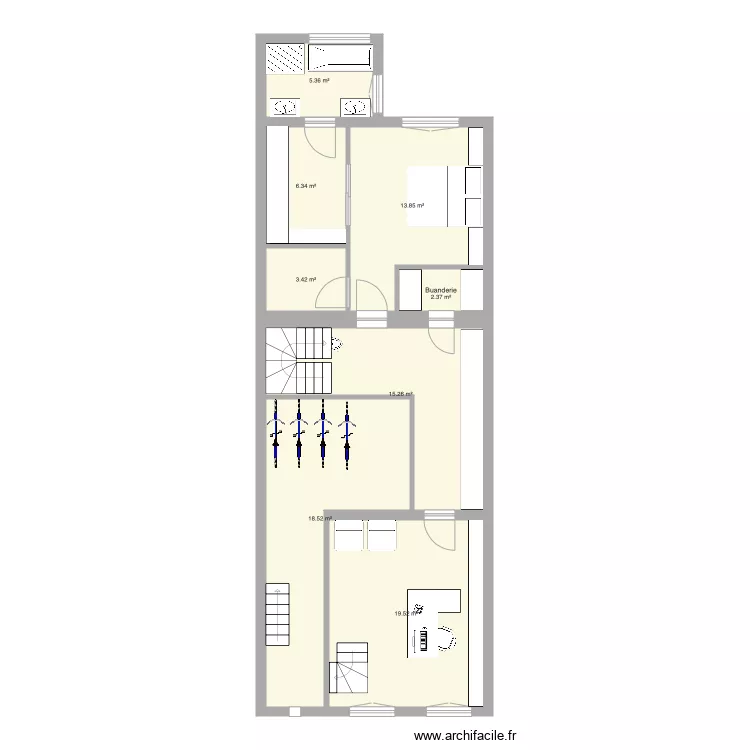 Tabellion Rez semi enterr&eacute; version 5. Plan de 0 pièce et 0 m2