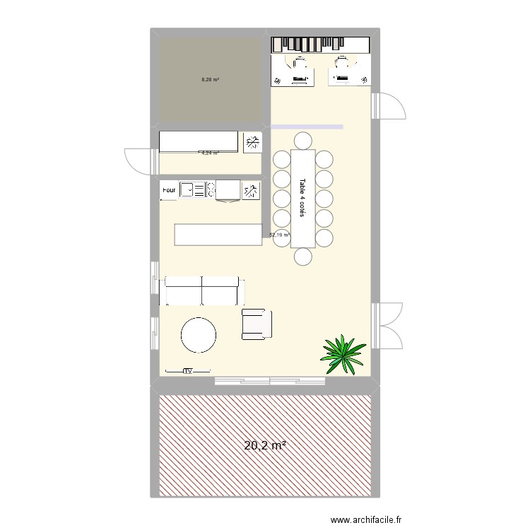 aménagement 2. Plan de 0 pièce et 0 m2