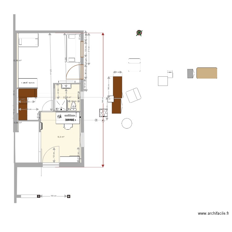 cabanon PSE. Plan de 0 pièce et 0 m2