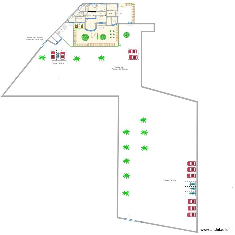 AU PARADIS MODIFICATION BATIMENT 26042019 1A IMPRESSION. Plan de 0 pièce et 0 m2