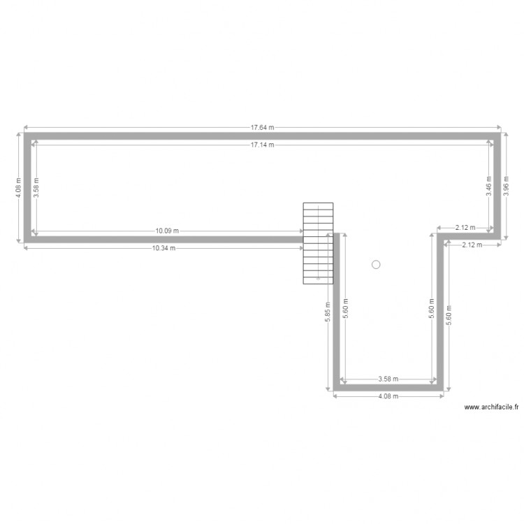 etage nu. Plan de 0 pièce et 0 m2