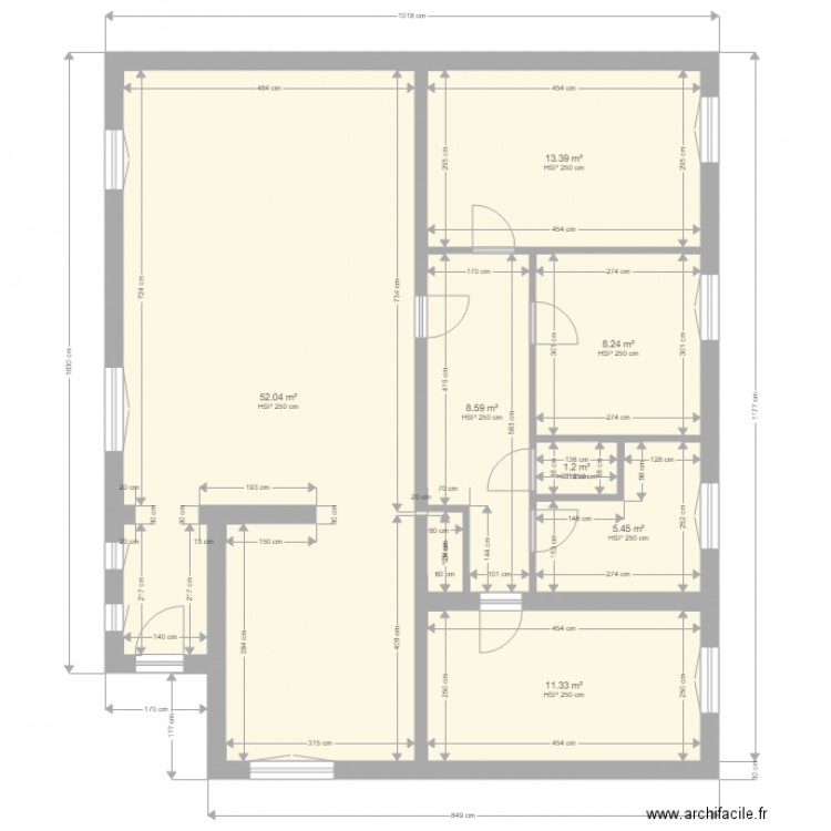 perso 1. Plan de 0 pièce et 0 m2