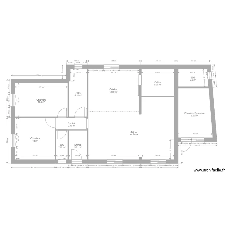 Maison2. Plan de 