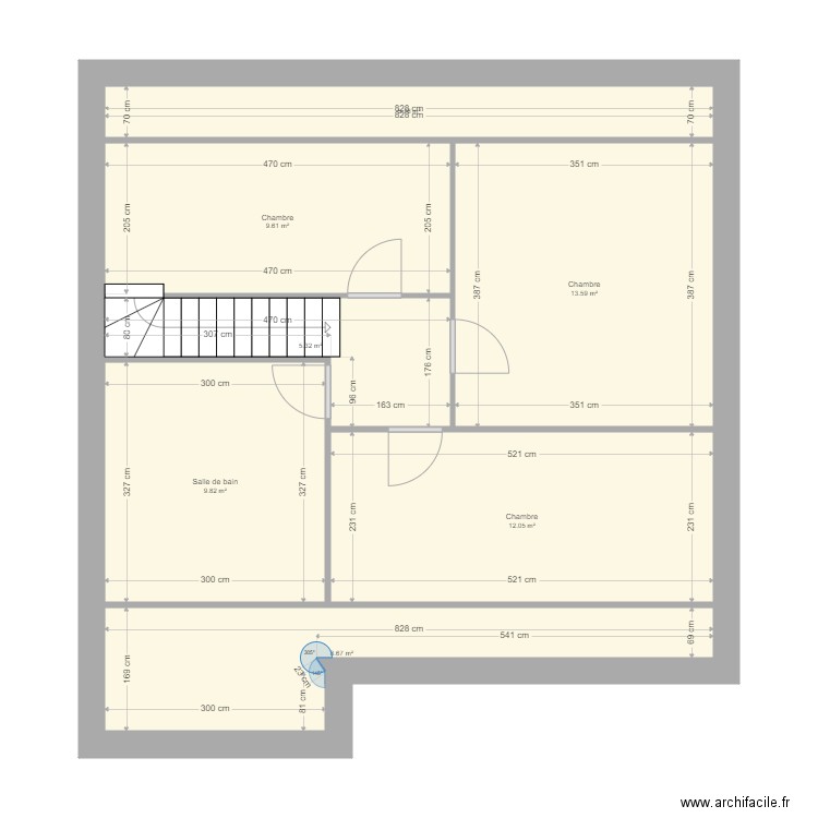 BERTRAND ETAGE. Plan de 0 pièce et 0 m2