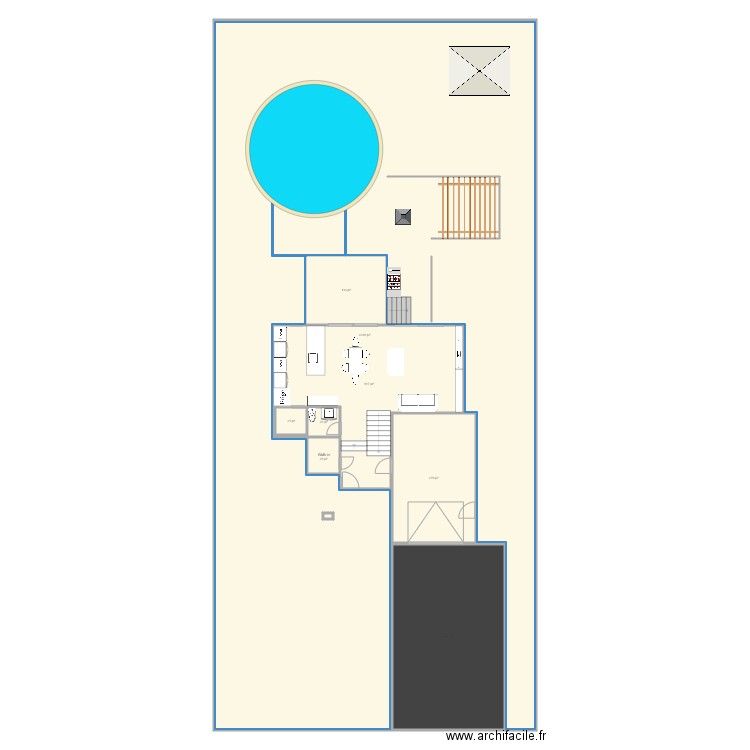 Viridis terrain piscine et aménagement noouveau. Plan de 0 pièce et 0 m2