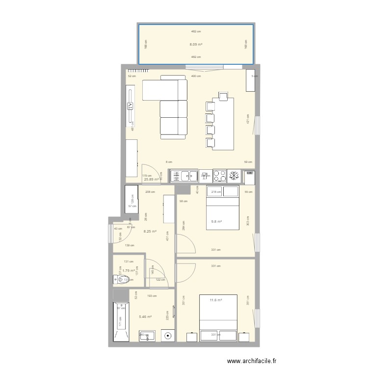 Appartement mimi . Plan de 0 pièce et 0 m2