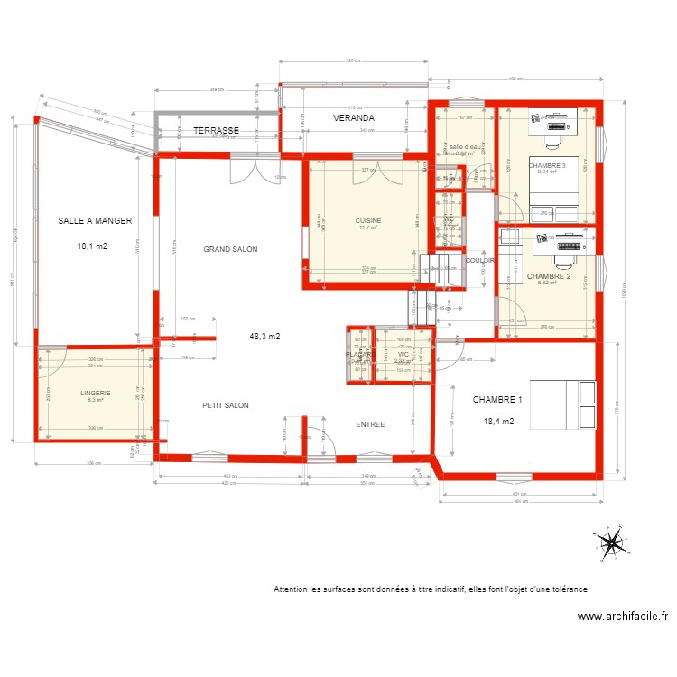 BI1988 PLAN HABITATION COTE. Plan de 0 pièce et 0 m2